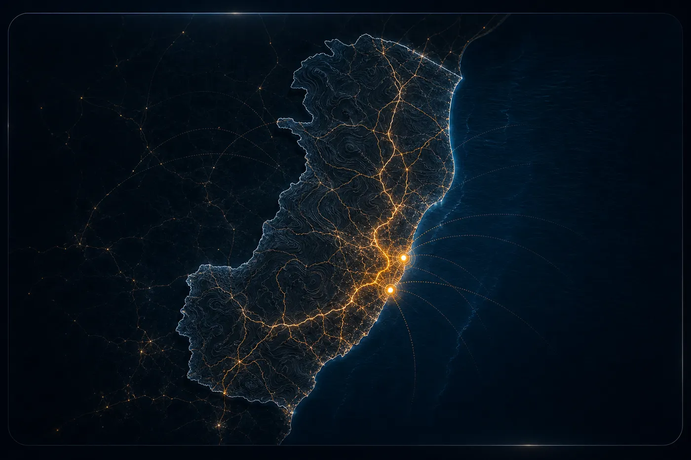 Mapa operacional do Espírito Santo